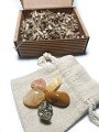 Słoneczny Zestaw Minerałów (kamień słoneczny, piryt, cytryn, 
 żółty jaspis, żółty kalcyt) 01