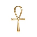 Złoty talizman Krzyż Ankh (średni)