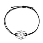 Bransoletka talizman Bliźniaczy Płomień, srebrna