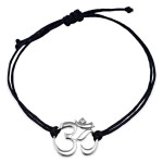 Bransoletka talizman Om, srebrna