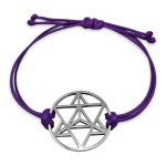 Bransoletka talizman Merkaba, srebrna