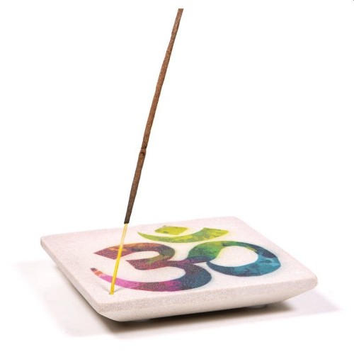 Podstawka do palenia kadzideł z symbolem Om