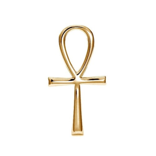 Złoty talizman Krzyż Ankh (średni)