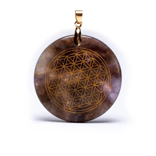 Ametystowy talizman Kwiat Życia