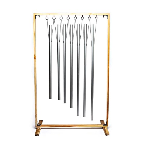 Tuning Pipes Siedem Czakr + stojak - uzdrawiająca energia dla fal mózgowych, binaural beats