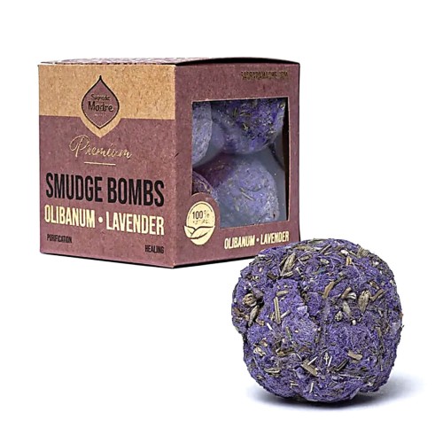 Kulki (bomby) do smużenia Olibanum i Lawenda (Sagrada Madre)