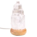 Nastrojowa mini lampka selenitowa