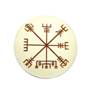 Drewniana podstawka Vegvisir