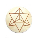 Drewniana podstawka Merkaba