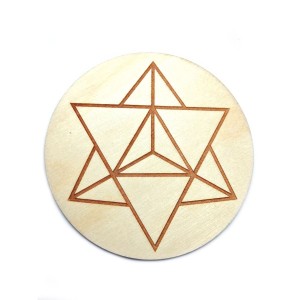 Drewniana podstawka Merkaba