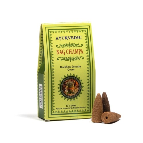 Kadzidła Ajurwedyjskie Nag Champa (stożkowe)