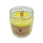 Naturalna świeca sojowa o zapachu ylang ylang (ręcznie robiona)
