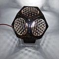 Drewniana lampa Kwiat Życia (pięciokątna)