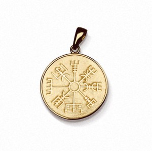 Talizman Vegvisir, złoty