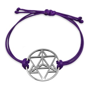 Bransoletka talizman Merkaba, srebrna