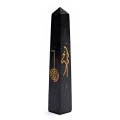 Obelisk Reiki, czarny turmalin - ochrona energetyczna