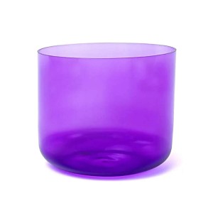 Kryształowa misa śpiewająca Czakra Korony, 432 Hz + torba