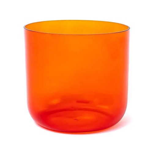 Kryształowa misa śpiewająca Czakra Sakralna, 432 Hz + torba