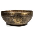 Śpiewająca misa nepalska Kwiat Życia i Mantry, 33 cm, 3100-3400 g 01