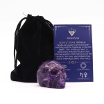 Duża Czaszka z Ametystu | Amulet Mądrości i Intuicji