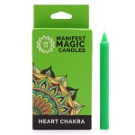 Zestaw 12 Magicznych Świec Zielonych | Obfitość i Otwarte Serce