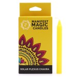 Zestaw 12 Magicznych Świec Żółtych | Radość i Koncentracja