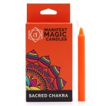 Zestaw 12 Magicznych Świec Pomarańczowych | Siła Kreacji
