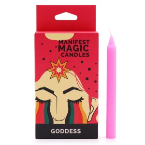 Zestaw 12 Magicznych Świec Różowych | Bogini