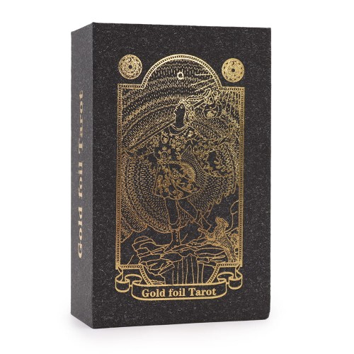 Tarot Rider Waite Czarno-złota talia Tarota w pudełku.jpeg