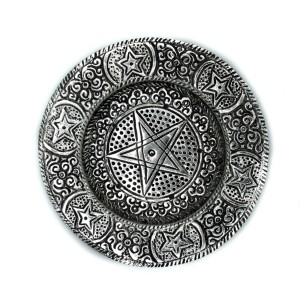 Podstawka pod Kadzidełka z Polerowanego Aluminium 11,5 cm | Pentakl